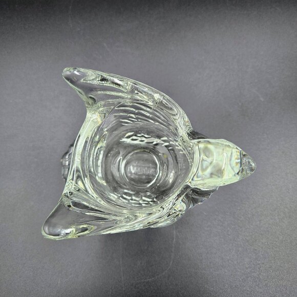 Vintage Avon Clear Crystal Glass Bird Shaped Candle Holder Votive Tea Light Read - Picture 9 of 11